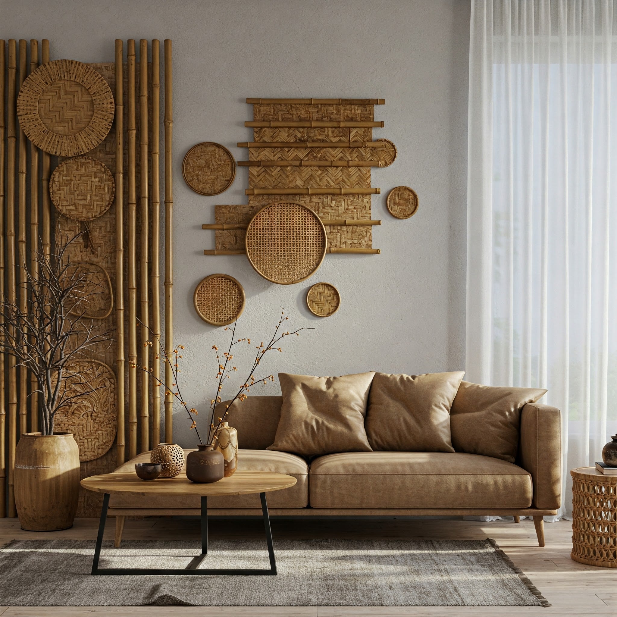 Add Natural Charm with Bamboo Wall Decor