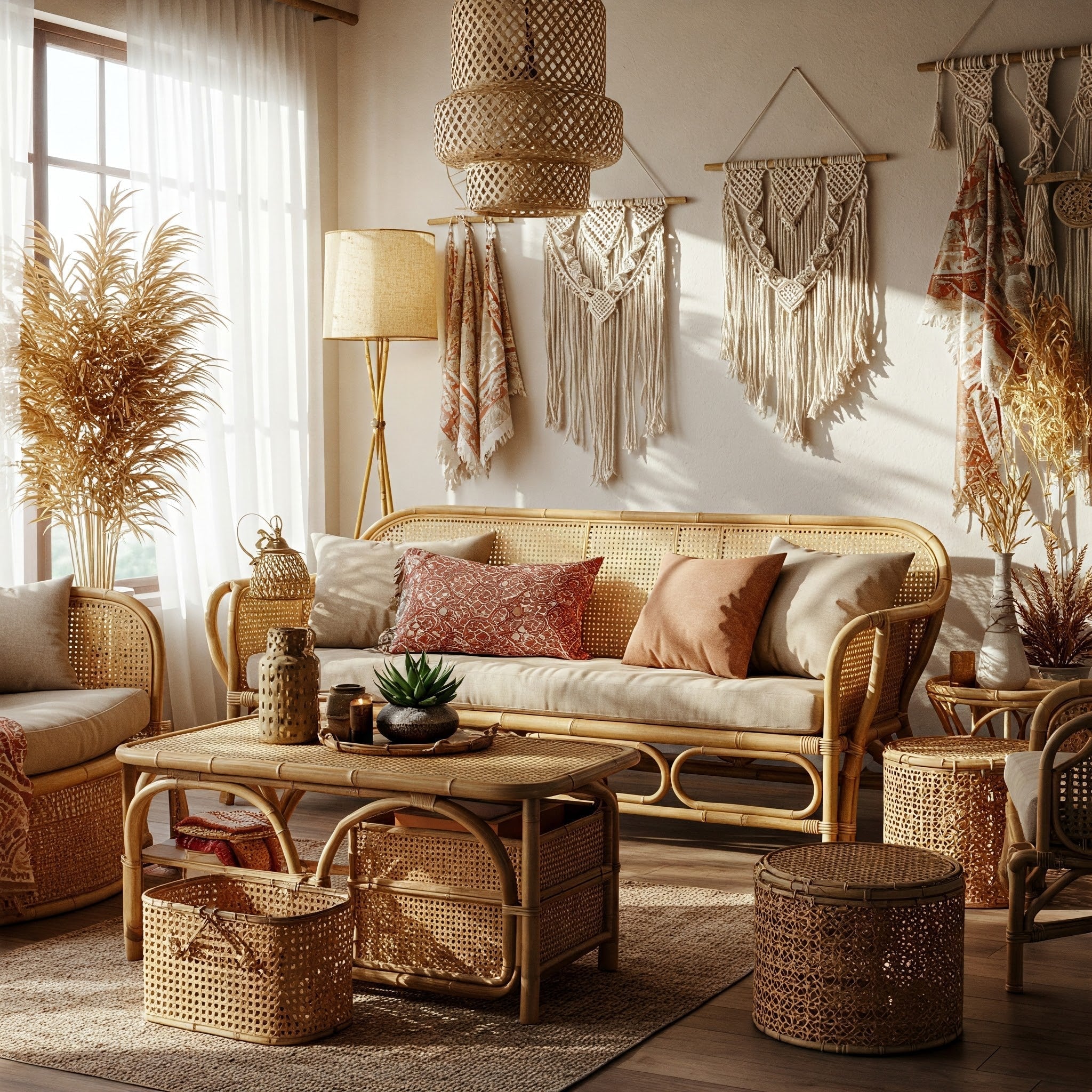 10 Chic Bohemian Home Decor Ideas Using Bamboo & Wicker